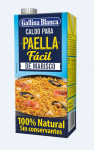 Caldo para paella de marisco