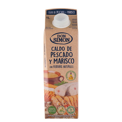 Caldo de pescado y marisco
