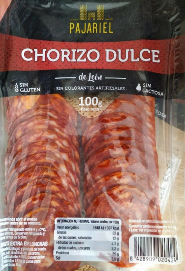 Pochette Chorizo dulce Pajariel