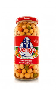 Macédoine de pois chiches cuits aux légumes « Luengo »