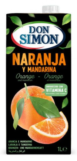 Jus d'orange et mandarine