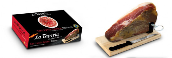 Coffret Noel Mini jambon Serrano « Reserva » La Taperia