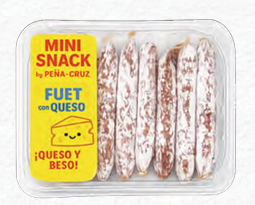 Mini Snack de fuet con queso