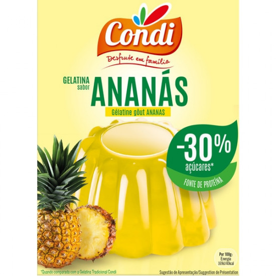 Gélatine Ananas -30% de sucre