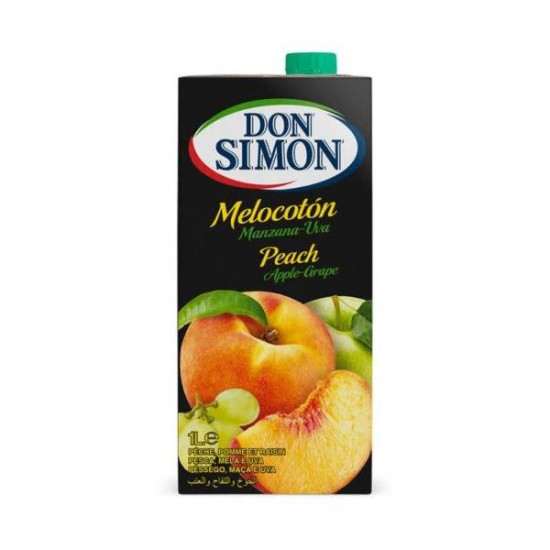 Jus de pêche (Melocoton), pomme et raisin