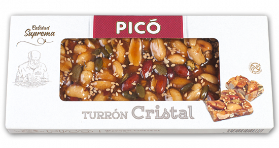 Turron Cristal aux fruits secs Pico 150g